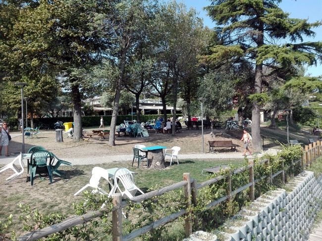 Area pic-nic a Desenzano, sul Lago di Garda